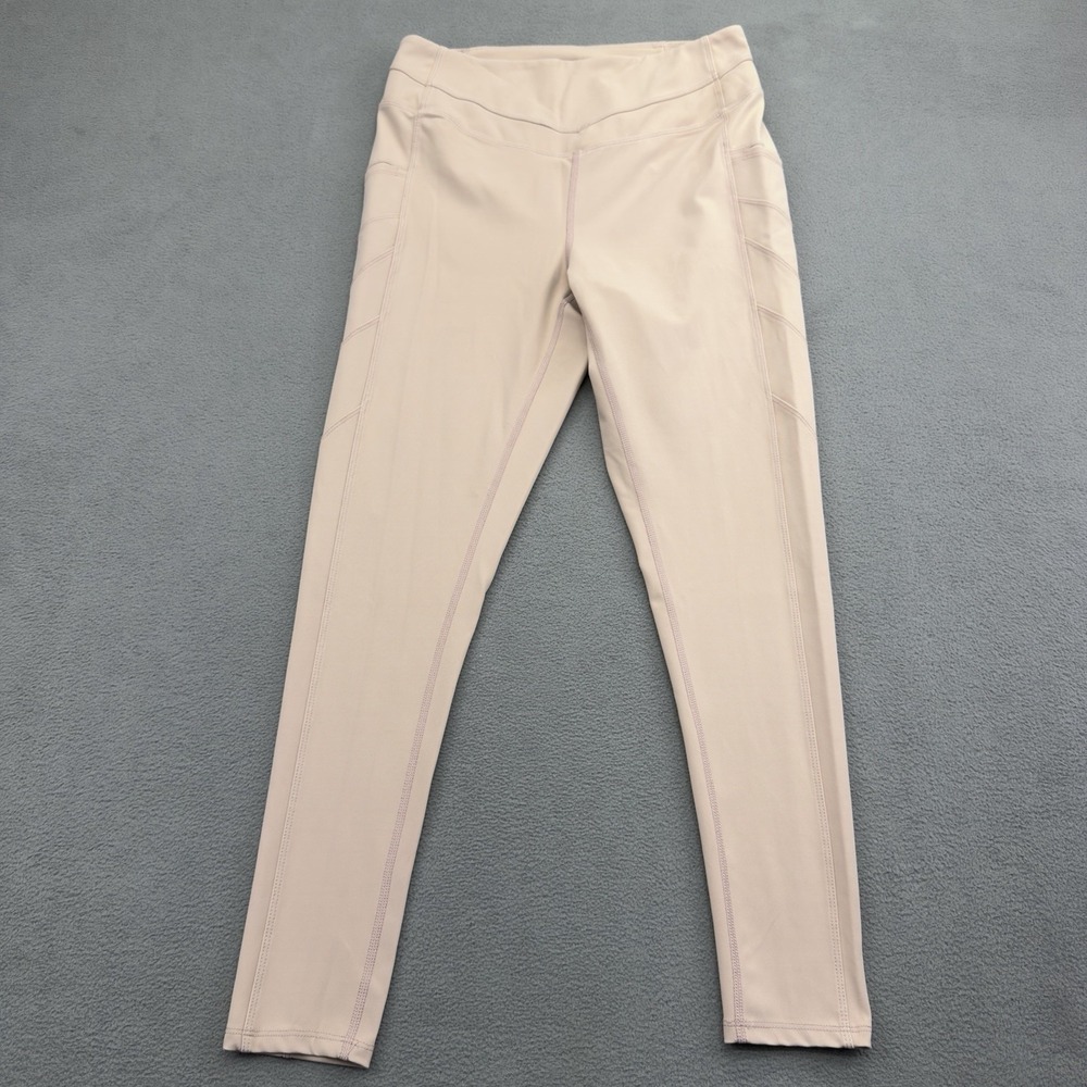 Free People FP Movement On Cloud Nine Leggings Size M Pink Pearl Side Pocket - Picture 3 of 11